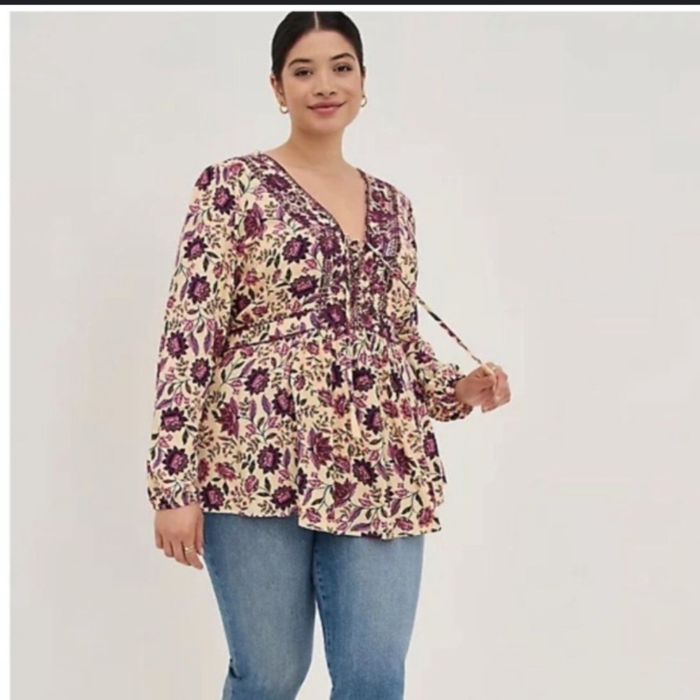 NWT torrid size 2 peasant top